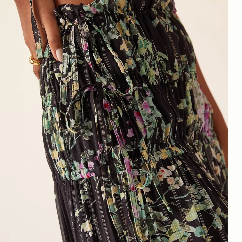 Sabina Musayev Pink and Green Maxi A-Line Skirt XS Pre❤️ in GUC - Picture 4 of 6